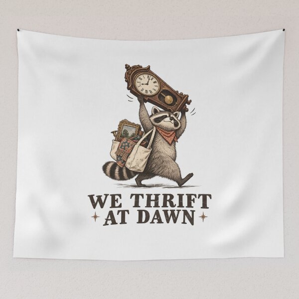 Item preview, We Thrift At Dawn Raccoon designed and sold by a-turner-paint.