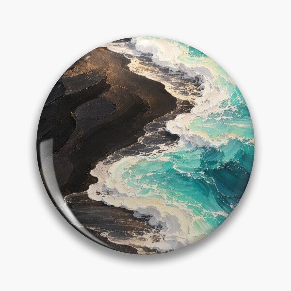 Item preview, Turquoise Waves Along the Shore designed and sold by elarisstudio.