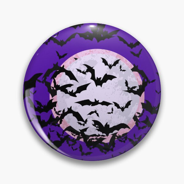 Item preview, Bats with moon background  designed and sold by FeralCatDad.
