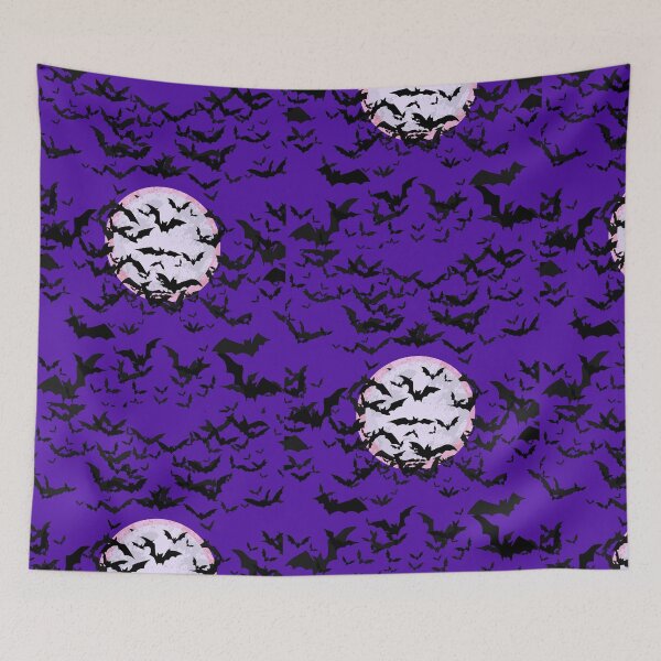 Item preview, Bats with moon background  designed and sold by FeralCatDad.
