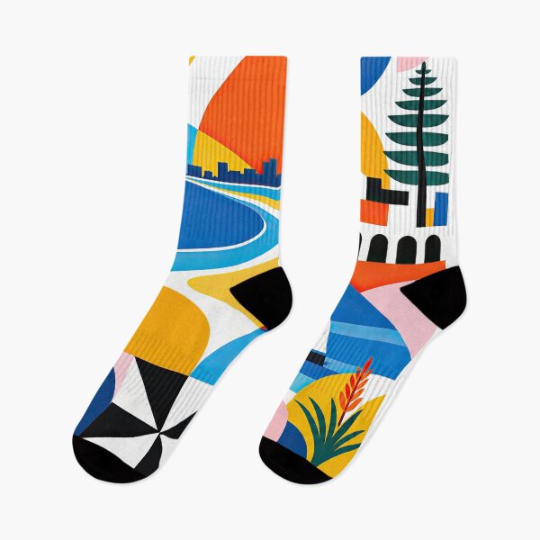 Item preview, Colorful geometric travel poster depicting Gqeberha, South Afric designed and sold by ckybe.