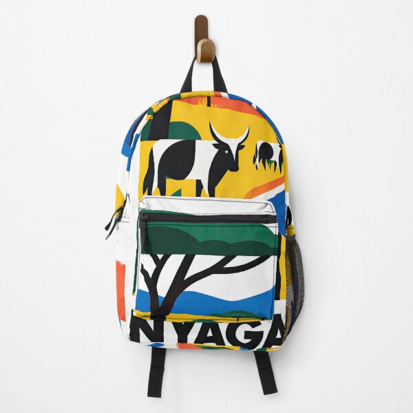Item preview, Colorful flat illustration of a Rwandan landscape with designed and sold by ckybe.