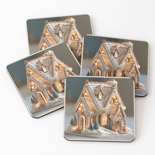 Item preview, Victorian Gingerbread House with Christmas Lights designed and sold by Hoity-Toity.