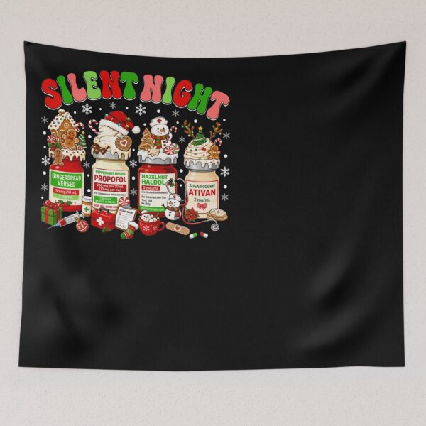 Item preview, Silent Night Christmas Nurse Anesthesia Medication Holiday Humor designed and sold by ghanagjkiyf.