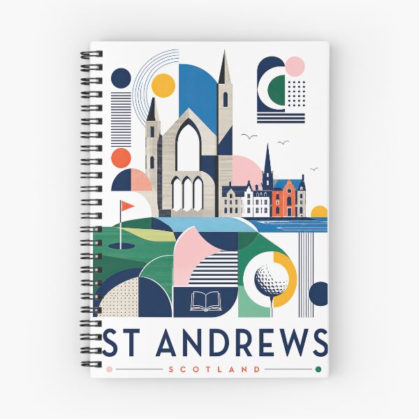 Item preview, Graphic poster of St Andrews, Scotland featuring stylized designed and sold by ckybe.