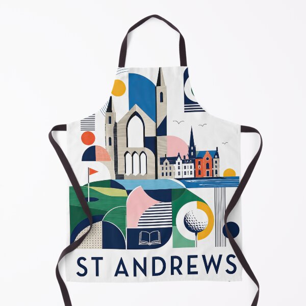 Item preview, Graphic poster of St Andrews, Scotland featuring stylized designed and sold by ckybe.
