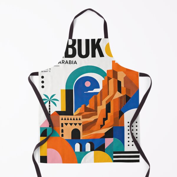 Item preview, Geometric poster illustration of Tabuk, Saudi Arabia, featuring designed and sold by ckybe.