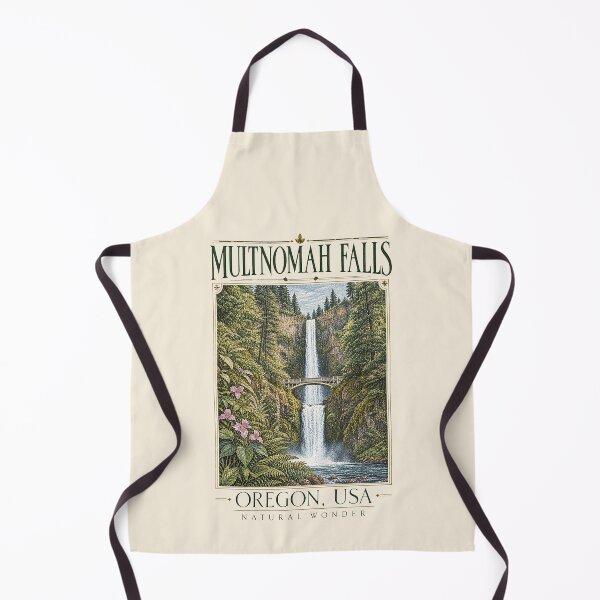 Item preview, Multnomah Falls, Oregon, USA [Vintage Illustration] designed and sold by elektronen.