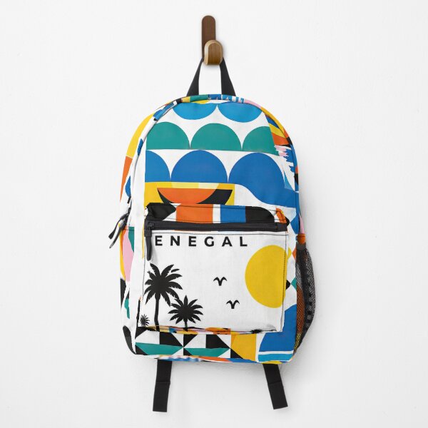 Item preview, Colorful geometric Senegal travel poster featuring a traditional designed and sold by ckybe.