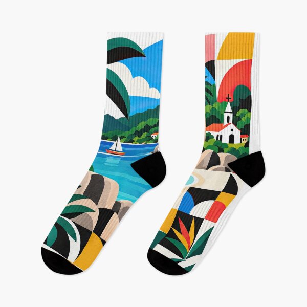 Item preview, Colorful tropical Seychelles travel poster featuring a turquoise designed and sold by ckybe.