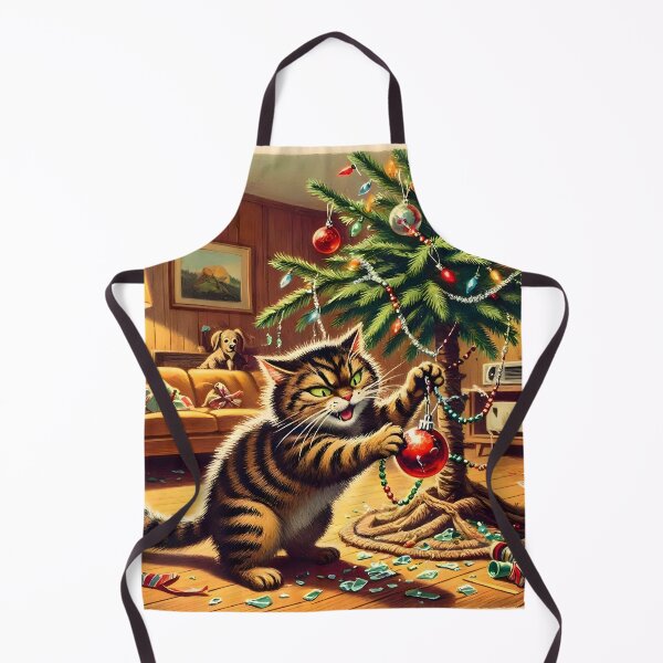 Item preview, Furious Cat Christmas Chaos designed and sold by Sybille-Yates.