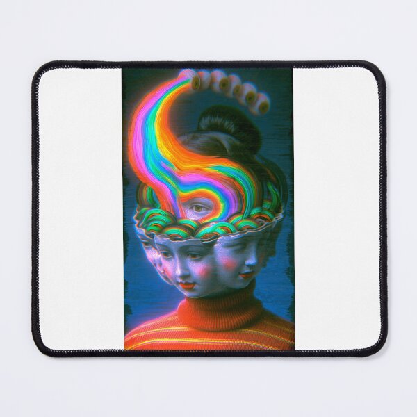 Item preview, The Rainbow Flowing Into A Two-Faced Head's Third Eye designed and sold by MongLongStudio.