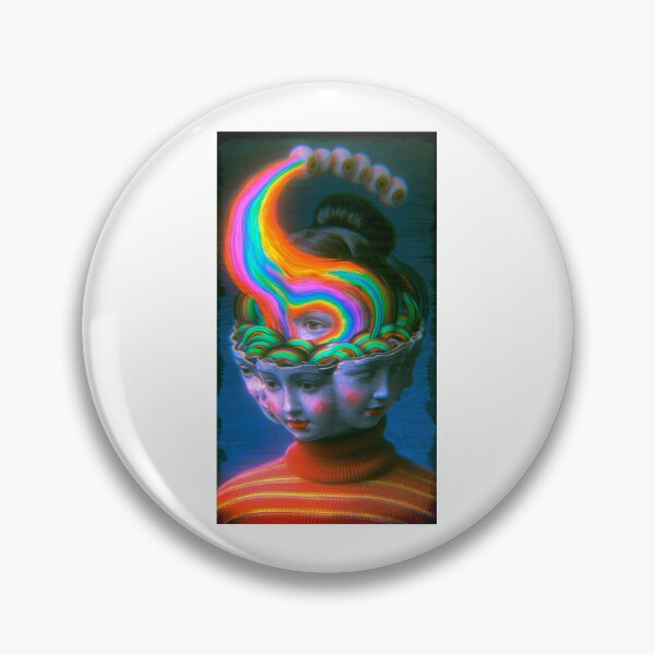 Item preview, The Rainbow Flowing Into A Two-Faced Head's Third Eye designed and sold by MongLongStudio.