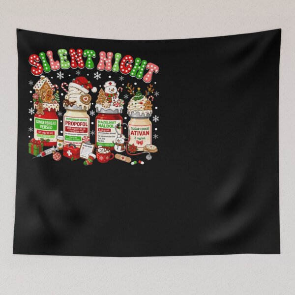 Item preview, Silent Night Christmas Nurse Medication Holiday Humor designed and sold by ghanagjkiyf.