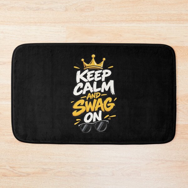 Item preview, Keep Calm And Swag On T-Shirt  Cool Streetwear Typography Design  Trendy Urban Style Graphic Tee designed and sold by Artimax-Studio.