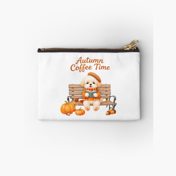 Item preview, Cute Maltipoo Autumn Coffee Time art designed and sold by Kedspicedesign.