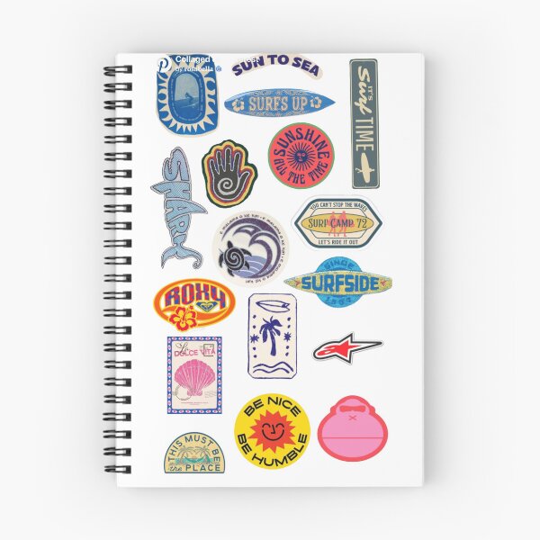 Item preview, Fun cute Surfer Summer Beach Sticker Pack designed and sold by bellasaint.