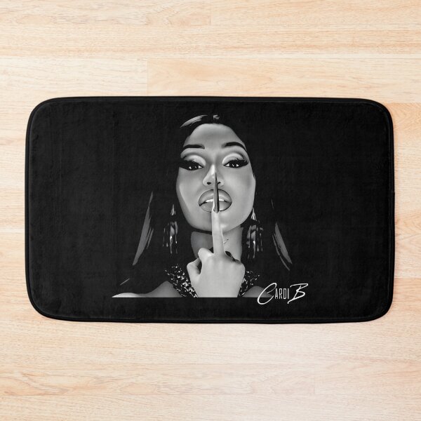 Item preview, Cardi B Black and White Portrait designed and sold by FANART ⭐ ⭐ ⭐ ⭐ ⭐.