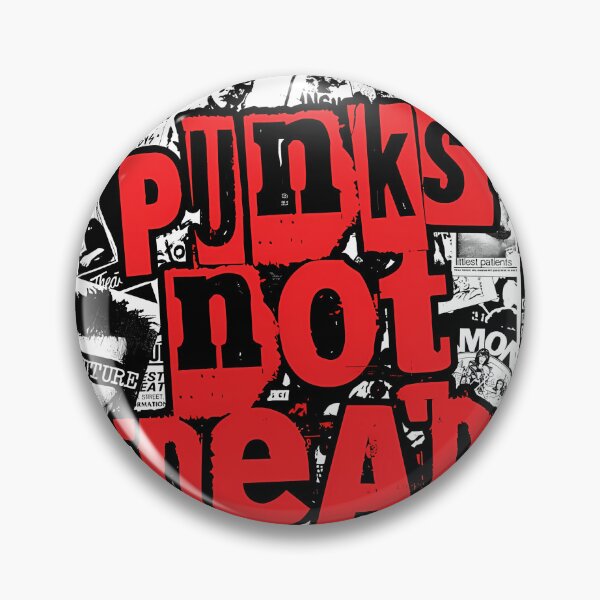 Item preview,  Punk Flyers Collage Punkrock Punks Not Dead Stencil designed and sold by VersatileShopOf.