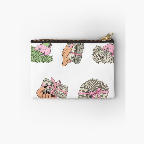 Item preview, Pink Money Sticker Sheet – Cash, Bows & Money Printers coquette illustration designed and sold by olwethubusiness.