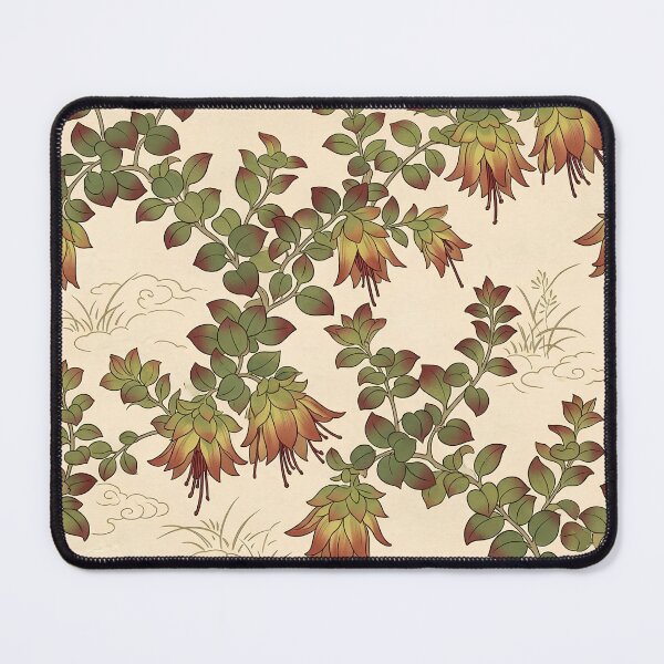 Item preview, Vintage Trailing Bellflower & Grass Etching Pattern designed and sold by Studio BC.