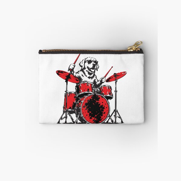 Item preview, Cool Golden Retriever Playing Drums designed and sold by BrownHorse90s.
