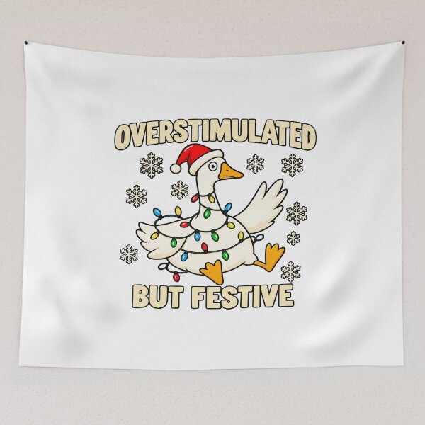 Item preview, Overstimulated But Festive Goose Christmas designed and sold by RannaHile.