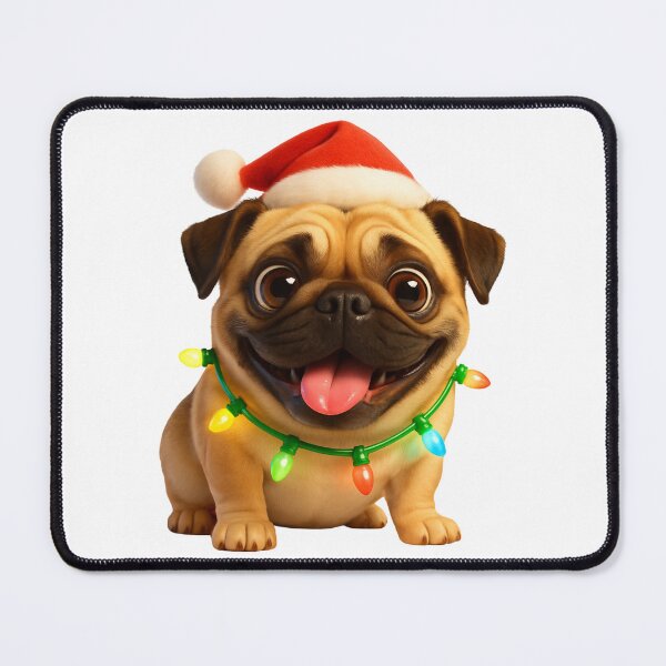 Item preview, Pug Mix Dog Christmas Cheer designed and sold by Sillytoe.