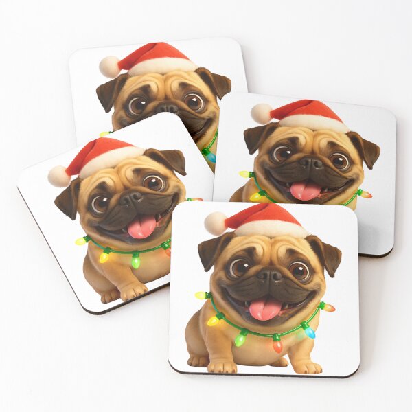 Item preview, Pug Mix Dog Christmas Cheer designed and sold by Sillytoe.