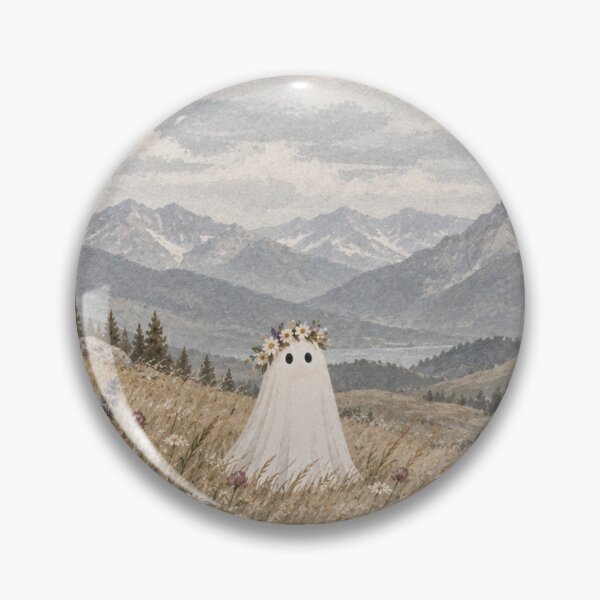 Item preview, Wildflower Ghost Native Meadow Woodblock designed and sold by synthoso.