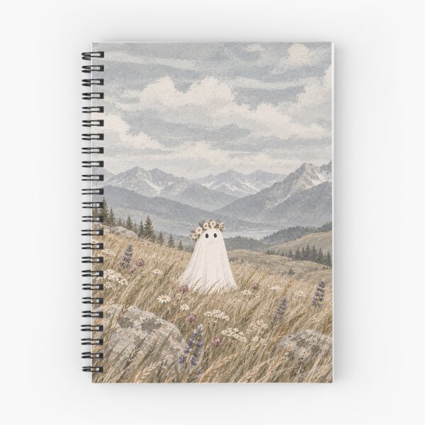 Item preview, Wildflower Ghost Native Meadow Woodblock designed and sold by synthoso.