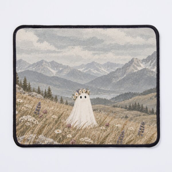 Item preview, Wildflower Ghost Native Meadow Woodblock designed and sold by synthoso.