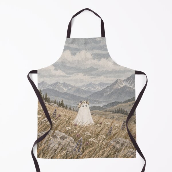 Item preview, Wildflower Ghost Native Meadow Woodblock designed and sold by synthoso.