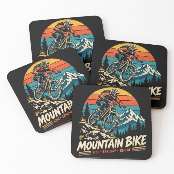Item preview, Retro Mountain Bike Rider – Ride Explore Repeat designed and sold by Kushwaha18.