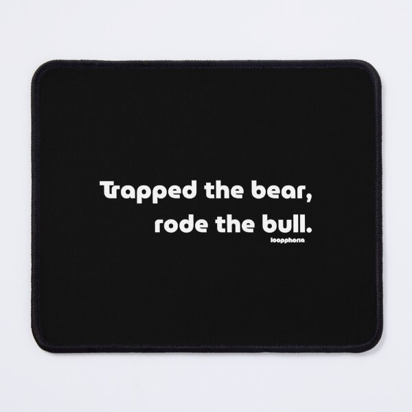 Item preview, Trapped The Bear Rode The Bull Funny Crypto Trader Quote Streetwear designed and sold by loopphoria.