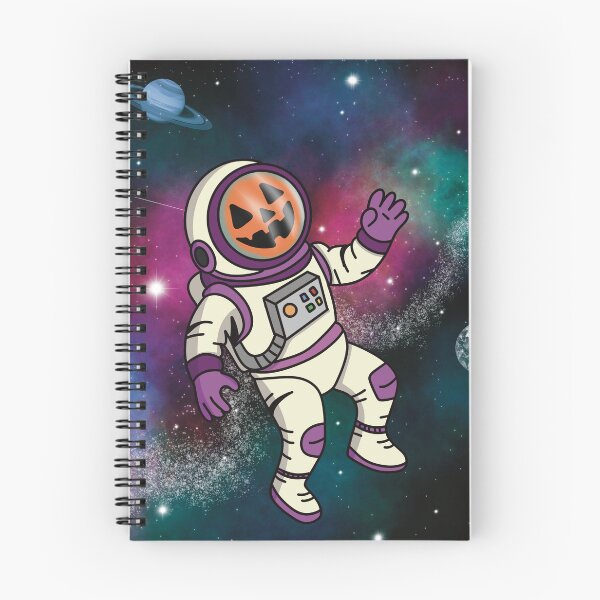 Item preview, Halloween Pumpkin Astronaut | Spooky Space Explorer designed and sold by Becky-Poppins.