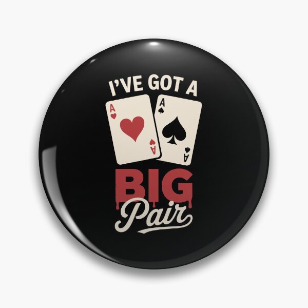 Item preview, I've Got A Big Pair – Funny Poker Player Aces Card Art designed and sold by jkrphoto.