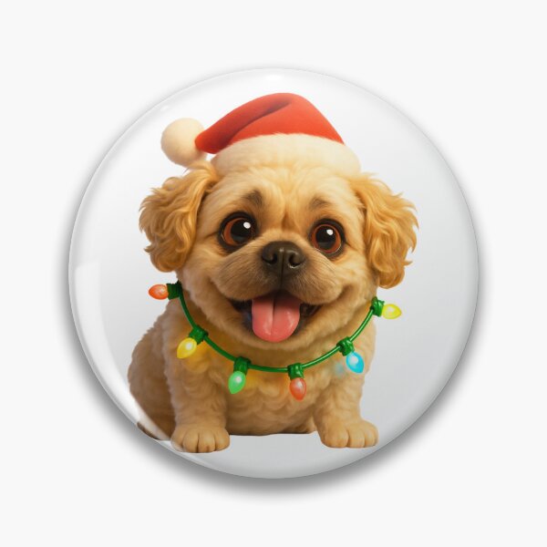 Item preview, Pugapoo Dog Christmas Sparkle designed and sold by Sillytoe.