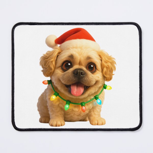 Item preview, Pugapoo Dog Christmas Sparkle designed and sold by Sillytoe.