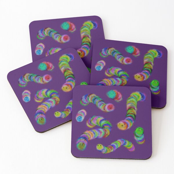 Item preview, Kawaii fuzzy caterpillars designed and sold by glowvim.