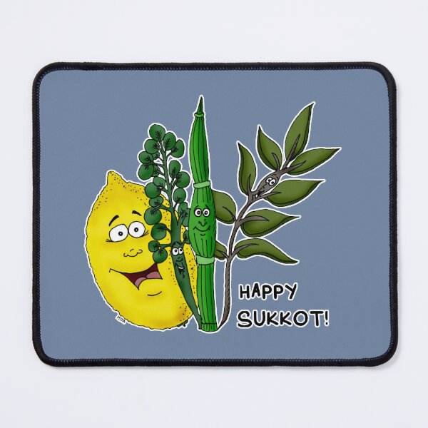 Item preview, Happy Sukkot! – Four Species Whimsical Judaica Art designed and sold by MyxaART.