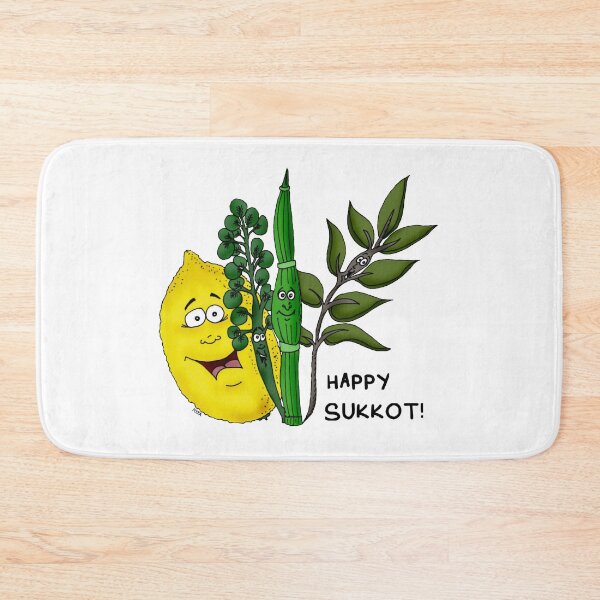 Item preview, Happy Sukkot! – Four Species Whimsical Judaica Art designed and sold by MyxaART.