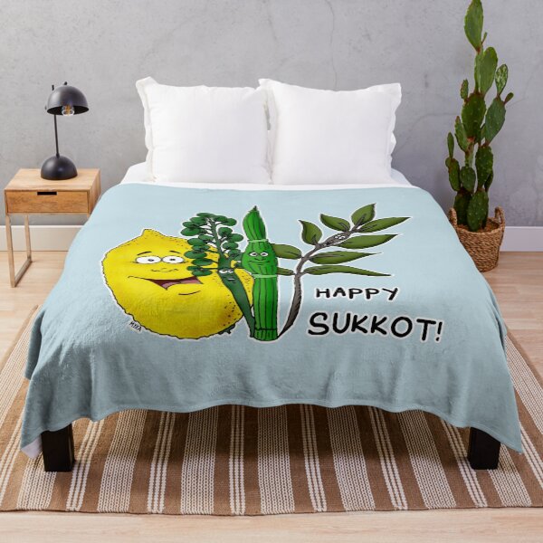 Item preview, Happy Sukkot! – Four Species Whimsical Judaica Art designed and sold by MyxaART.