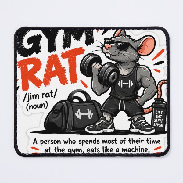 Item preview, Gym Rat Definition – Funny Gym Humor Fitness Workout designed and sold by Kushwaha18.