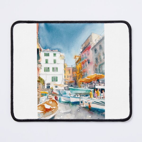 Item preview, Riomaggiore Street with Boats designed and sold by caracatita75.