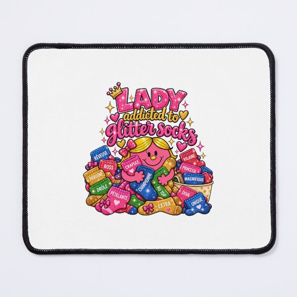 Item preview, Lady addicted to glitter socks designed and sold by SABIPRO.
