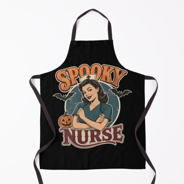 Item preview, Spooky Nurse Vintage Retro Halloween Healthcare Worker designed and sold by RoyesButler.