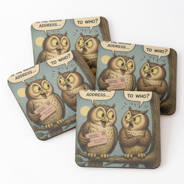 Item preview, Seaside Postcard:  Owls designed and sold by halibutgoatramb.