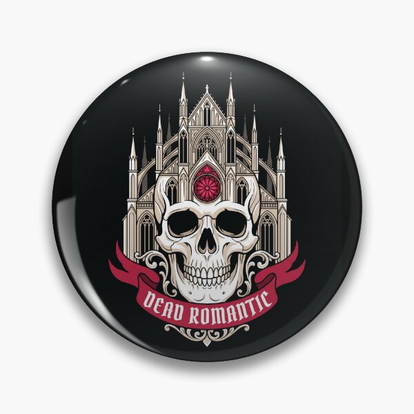 Item preview, Dead Romantic Gothic Cathedral Skull Art designed and sold by digizonebydas.