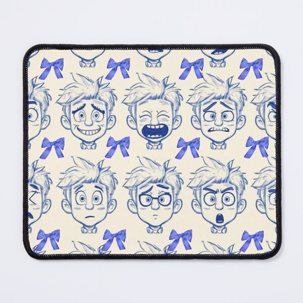 Item preview, Cute Cartoon Boy Facial Expressions and Bows Pattern designed and sold by bakosshops.